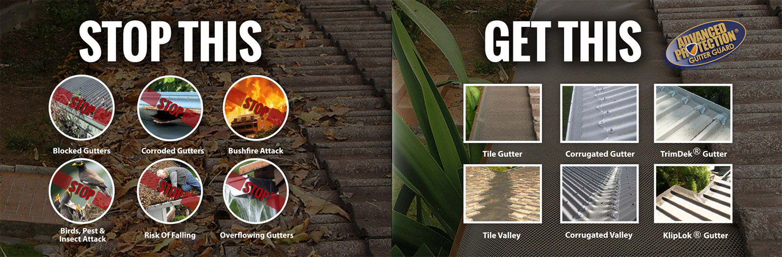 Prevent cloacked gutters